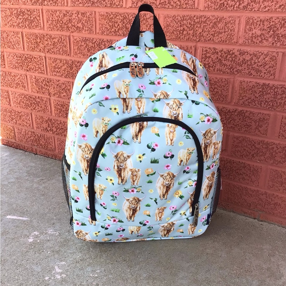 Large Highland Cow Backpack